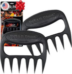 The Original Bear Paw Meat Shredder - Claws for Shredding Pork, Chicken & Any Meat (Black) | Shredder Claws for Pulled Pork, USA Made - Easily Lift, Shred, Pull and Serve Pork, Chicken, Brisket and Turkey