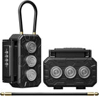 Magnetic Key Lock Box with Removable Cable Shackle Indoor Outdoor Waterproof 4 Digit Combo Resettable Code,Key Lockbox for Outside Spare Keys for Realtors Key Cabinets,Hide a Key Holder Under car