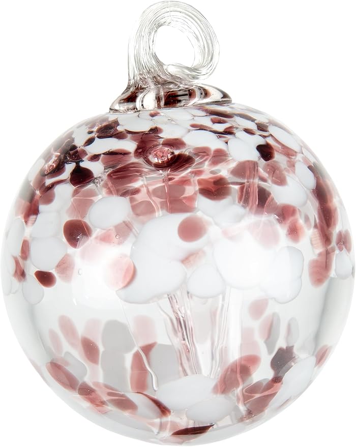 Dale Tiffany Hand Blown Glass, 8" Diameter Enchanted, Tree of Life Collection, Witch Globe Hanging Garden Indoor/Outdoor Decorative Ornament Gazing Ball