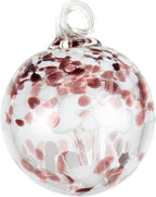 Dale Tiffany Hand Blown Glass, 4" Diameter Enchanted, Tree of Life Collection, Witch Globe Hanging Garden Indoor/Outdoor Decorative Ornament Gazing Ball