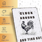 Chicken Coop Accessories Metal Signs,Funny Chickens Tin Signs - Chicken Decor Farmhouse Wall Decor,Chickens Gifts Rustic Farm House Decorations for Home/kitchen/Outdoor Garden