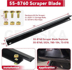 GELASKA 99-9313 Snow Blower Paddles with 55-8760 Scraper 95-6151 Belt Replaces 125-1128, 55-9250, 55-9251, 88-0771 for Toro CCR2400, CCR 2450 GTS, CCR2500, CCR3000, CCR3600, CCR 3650 GTS Snowthrowers