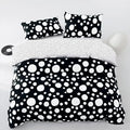 White Polka Dots Comforter California King Black White Dots Print Reversible Gingham Cal King Bedding Comforter Set Boys Girls Black White Bed Sets Soft 3Pcs Cal King Comforter Sets