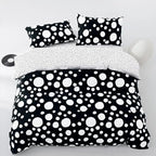 White Polka Dots Comforter California King Black White Dots Print Reversible Gingham Cal King Bedding Comforter Set Boys Girls Black White Bed Sets Soft 3Pcs Cal King Comforter Sets