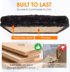 5in1 Cat Wall Shelves Climbing Systems, Large Cat Furniture Shelf Set Wall Hanging Mounted, Sisal Scratching Perch Bed 2 Steps Tower Tree for Indoor House Corner Ladder