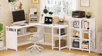 FATORRI 6 Cube Storage Organizer Shelf, Wood and Metal Cubby Bookcase, Modern Cube Bookshelf (White Oak)