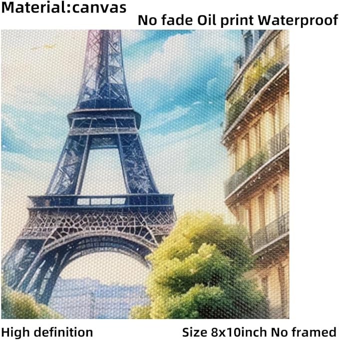 ELEVENSPACE Boho Wall Art Decor,New York, London, Tokyo, Paris, Eiffel Tower,City Wall Decor Art,Modern Landscape Wall Art for Living Room Bedroom Prints Poster,8x10 Inch Set of 4,Unframed