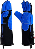 JKSafety Welding Gloves for Men,932°F Heat Resistant Gloves Mitts for Welders,Stick,Tig,Mig,Forge,Oven,Fireplace,Furnace