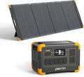 pecron Solar Generator E1000LFP with 300W Solar Panel, 1024Wh/1800W LiFePO4 Battery Backup, Portable Power Station Expandable to 4096Wh, Fast Charging Power Station for Emergencies, Camping, RV