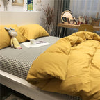 Mustard Yellow Comforter Sets Queen Pure Yellow Bedding Set 3 Pieces Women Men Ginger Yellow Comforter Sets Lightweight Durable Yellow Blanket Queen Bedding Set Breathable Bed Comforter Set