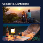 Consciot LED Battery Powered Camping Lantern, 1000LM, 4 Light Modes, IPX4 Waterproof Portable Tent Flashlight for Power Outages, Emergency, Hurricane, Hiking, Light Green, 2-Pack | IPX4 Waterproof Camping Lights; Portable Flashlight for Power Outages, ...