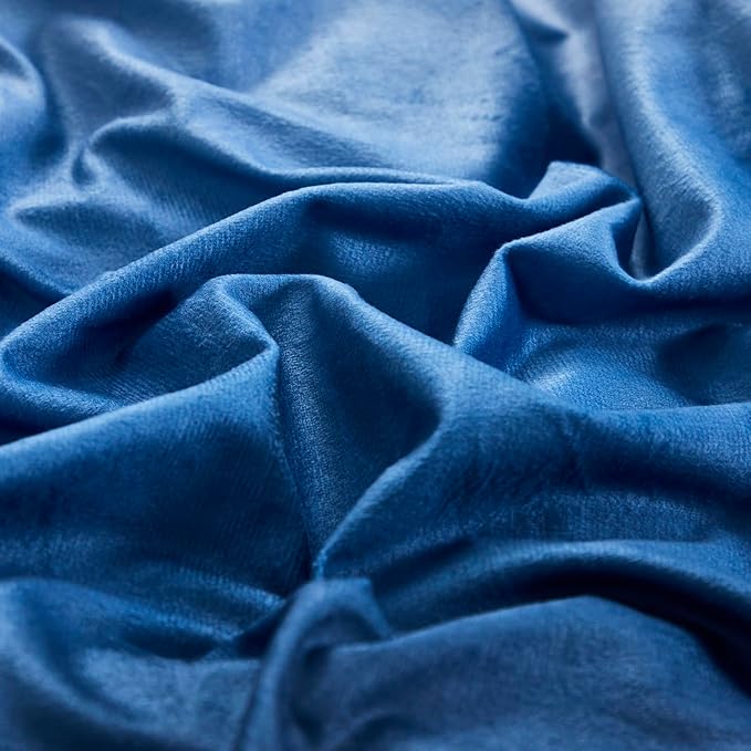 Blue White Gradient Comforter Set King Blue Velvet Bedding Comforter Modern Plain White and Royal Blue Gradient Soft Quilt Farmhouse Flannel Comforter Warm King Bed Comforter