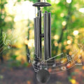 ASTARIN Wind Chimes Outdoor, 45-Inch Memorial Wind Chimes with 6 Heavy Tubes, Unique Outdoor Decor, Sympathy Gifts, Black Grey