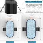 47''Portable insulated bathtub, Ice Bath Tub for Athletes, Inflation-free bathtub for shower, Ice Plunge Tub with Cover, Baths at Home & Outdoor（with Cover）