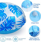 6pcs 4ft Pool Pillows for Above Ground Pools, Cover Balloon Winterizing Inflatable Air Pillow Float with Ropes PVC Ice Equalizer Closing Winter Swimming Ball Accessories