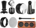7 PCS Espresso Accessories,51mm Espresso Tamper Tools,WDT Tool Espresso Machine Accessories Kit,Coffee Tamper with Wood Espresso Tamping Station,Distributor,Stirrer,Dosing Funnel,Brush,Puck Screen