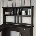 Bush Furniture Salinas Hutch, Desk Attachment with Shelf Storage for Home Office, 60W, Vintage Black