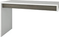Nexera 211348 Reversible Office Desk Panel, White & Bark Grey