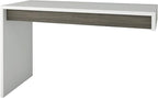 Nexera 211348 Reversible Office Desk Panel, White & Bark Grey