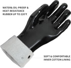 Insulated BBQ Gloves - Heat Resistant, No Stiff for Grill/Cooking/Pit, Grilling & Meat Gloves, Smoker Accessories