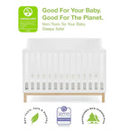 babyGap by Delta Children Oxford 6-in-1 Convertible Crib TrueSleep 2-Stage Deluxe Crib and Toddler Mattress (Bundle)