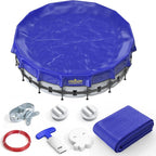 Pool Covers for Above Ground Pools - 24 ft Round Winter Pool Cover, Extra Durable Cold- and UV-Resistant Heavy-Duty Swimming Pool Cover for Winterizing