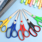 BURVAGY 20 Pack 8" Scissors All Purpose, Heavy Duty Scissors for Office | Scissors Bulk Multipurpose Comfort-Grip Sharp Adult Office Scissors Set Sewing Fabric Stainless Steel Blades, Right/Left Hand
