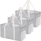 Lifewit Extra Large Tote Bag, Reusable Grocery Bags with Metal Wire Frame and Handles