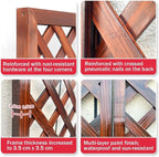 Zfmnoyev Outside Wooden Decorative Fences, Courtyard Edge Fence Board, Decorative Garden Trellis for Climbing Plants, Standing Decorative Privacy Fence Panels for Deck Patio Balcony(30x180cm)