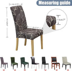 Dining Chair Covers, Stretch Seat Covers, Washable Furniture Protector | 4 Pack, Washable, Stretch Fit, Soft, Non Slip, Dining Chair Covers, Seat Protector, Furniture Cover,Easy Clean