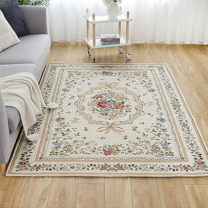 Royal Collection New Traditional Oriental Rug Home Decor Collection Floral Rugs Carpet for Bedroom, 55'' x 79'', Euro Romance