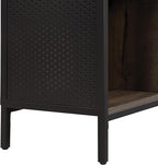 OSP Home Furnishings Ace Contemporary Modern Storage Cube Bookcase, 8 Cubes, Ozark Ash Finish
