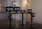 Claiks L Shaped Standing Desk Adjustable Height, Dual Motor Electric Corner Standing Desk, 63x55 inch Sit Stand up Desk with Splice Board, White