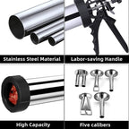 Professional Beef Jerky Gun Kits Stainless Steel Jerky Maker - Jerky Maker Jerky Cannon Meat Gun Stainless Steel Jerky Gun Large Capacity Jerky Making Kit