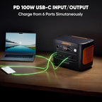 Jackery Explorer 1000 v2 Portable Power Station and Carrying Bag, 1070Wh LiFePO4 Battery,1500W AC/100W USB-C Output, 1 Hr Fast Charge, Solar Generator for for Outdoor, Camping