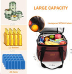 Lunch Bags for Women/Men, Insulated Lunch Bag for Work Office Picnic - Large Lunch Cooler Bag Leakproof Lunch Box with Adjustable Shoulder Strap for Adults - Red(15L)