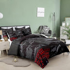 Tailor Shop Gaming Comforter Set Full Size for Boys, Black Camouflage Gamer Bedding Sets for Boys Kids Teenage, All Season 3 Piece Gaming Bed Set with 1 Comforter and 2 Matching Pillowcases…