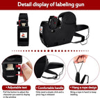 MX-5500 8 Digits Price tag Gun with 5000 Sticker Labels and 3 Ink Refill, Label Maker Pricing Gun Kit Numerical Tag Gun for Office, Retail Shop, Grocery Store (Black)
