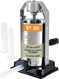LEM Products 5 lb Sausage Stuffer, For Beginners & First-Time Sausage Making, Includes Stuffing Tubes, Removable Cylinder for Easy Cleaning, Air-Release Piston, Meat Stuffer Machine