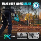 Cordless Leaf Blower for Makita 18V Battery, 450CFM 150MPH Electric Leaf Blower, 6 Speed Lightweight Handheld Leaf Blower for Lawn Care, Patio, Snow, Dust, Blowing Leaves (Battery NOT Included)