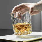Whiskey Glasses Set of 6, 11 oz Old Fashioned Rocks Glasses | Dishwasher-safe 11 oz rocks glasses for whiskey, bourbon, scotch, rum, cocktails and gifting