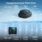 WYBOT C2 Vision AI Camera Cordless Pool Vacuum Robot for inground Pools, 8-in-1 Pool Cleaner, Ultra-fine Filtration, Brushless Motor Powerful Suction, Wall Climbing, Waterline Cleaning, Black Green