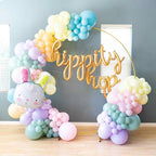 130pcs Pastel Balloons Different Sizes 18" 12" 10" 5" Macaron Latex Balloon Garland Arch Kit for Birthday Easter Baby Shower Graduation Wedding Gender Reveal Anniversary Party Decorations