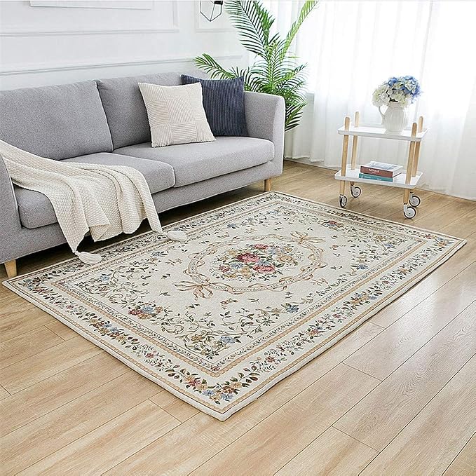 Royal Collection New Traditional Oriental Rug Home Decor Collection Floral Rugs Carpet for Bedroom, 55'' x 79'', Euro Romance