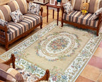 Home Collection Floral Design Modern Large Carpet for Living Room/Dining Room Floor, 5' x 7', Beige Garden