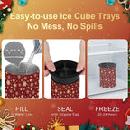 Clear Ice Cube Maker - 2.5" Round Ball - Stainless Steel Clear Ice Cube Molds - Sphere Mold & Christmas Gift for Cocktails, Drinks & Bourbon, Whiskey Gifts for Men Women Dad(2 Packs)