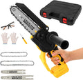Mini Chainsaw for Dewalt 20V MAX Battery, Brushless 8 Inch & 6 Inch Handheld Pruning Chainsaws with Security Lock, Cordless Portable Chain saw for Tree Branches/Wood Cutting(Tool Only)