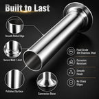 3 Size Stainless Steel Sausage Stuffer Tubes Kit | Replacement Funnels for LEM Sausage Stuffers (Includes 3/4", 1/2", 3/8" Sizes)