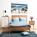 DZL Art S74281 Rottnest Island Beach Seascape Painting Sea Nature Pictures Wall Art Canvas Prints Painting Ready to Hang for Living Room Bedroom Decor Office Wall Decor Home Decoration