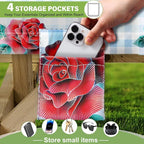 Fitted Picnic Table Cover with Bench Covers Set, Waterproof Lightweight Rectangle 72in Folding Table Cloths Canopy Shade Slipcover Cool Unique Fun Camping Gift for Camper Women Men Family Rv Owners